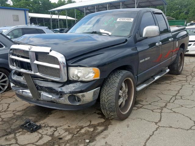 1D7HA18N55S173018 - 2005 DODGE RAM 1500 S BLACK photo 2