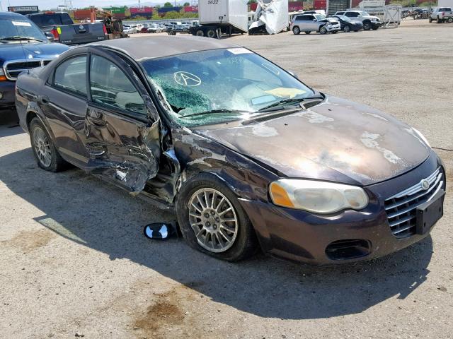 1C3EL46X44N381065 - 2004 CHRYSLER SEBRING LX PURPLE photo 1