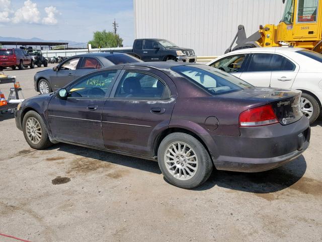 1C3EL46X44N381065 - 2004 CHRYSLER SEBRING LX PURPLE photo 3