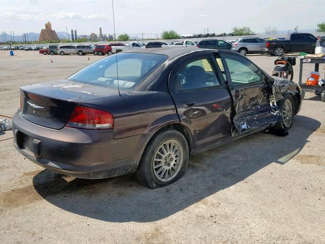 1C3EL46X44N381065 - 2004 CHRYSLER SEBRING LX PURPLE photo 4