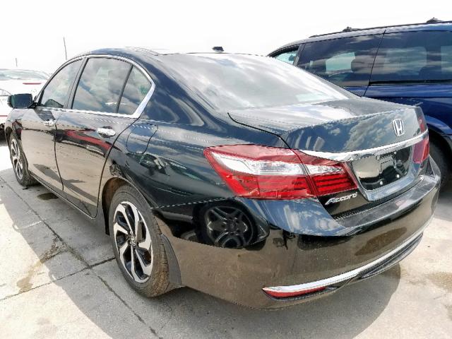 1HGCR2F86GA031707 - 2016 HONDA ACCORD EXL BLACK photo 3