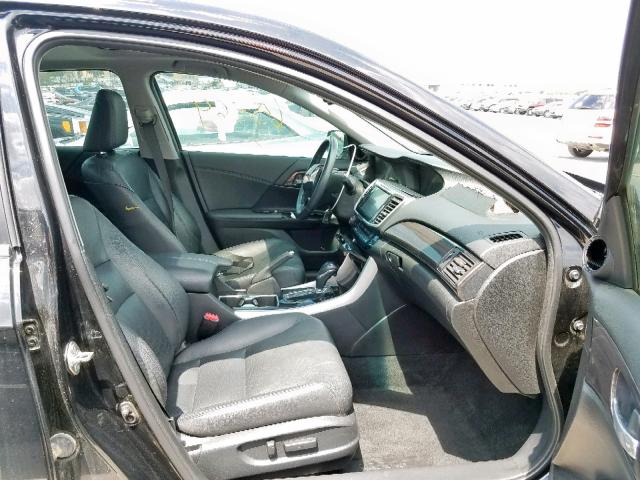 1HGCR2F86GA031707 - 2016 HONDA ACCORD EXL BLACK photo 5