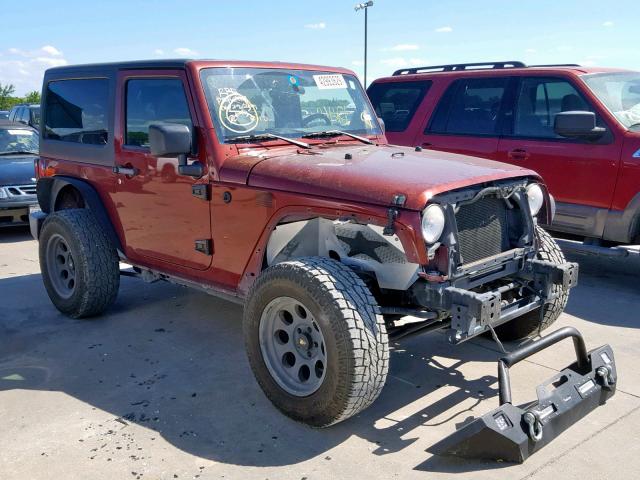 1J4FA241X8L651467 - 2008 JEEP WRANGLER X MAROON photo 1