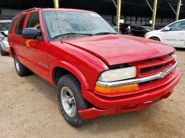 1GNCS13X54K131903 - 2004 CHEVROLET BLAZER RED photo 1