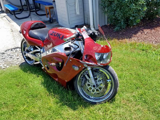 JS1GR7DA3T2101598 - 1996 SUZUKI GSX-R750 BURGUNDY photo 1