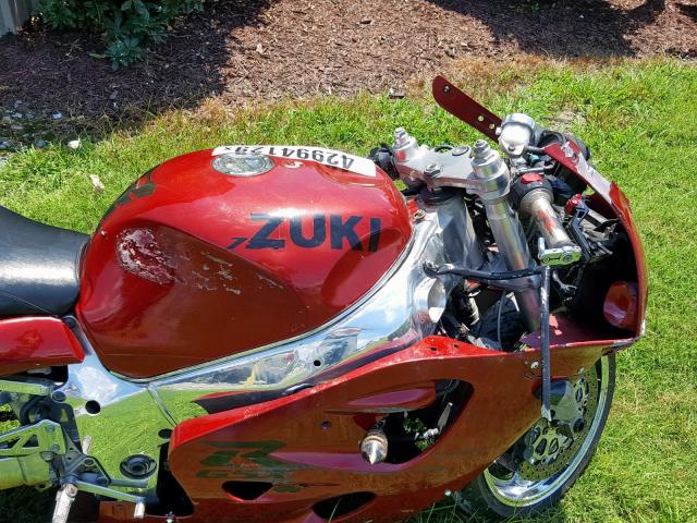 JS1GR7DA3T2101598 - 1996 SUZUKI GSX-R750 BURGUNDY photo 5