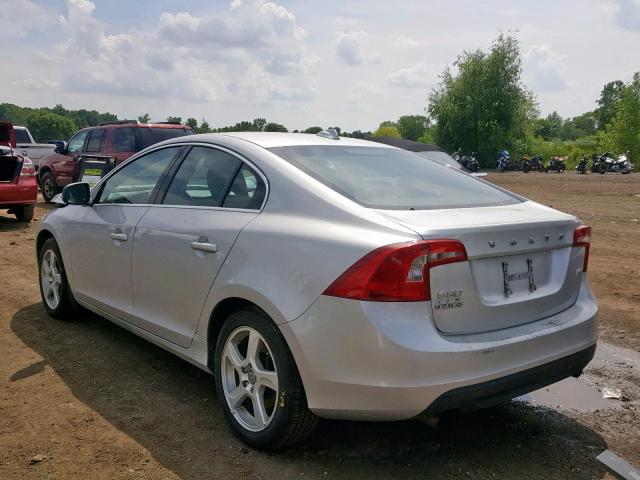 YV1622FS0C2111577 - 2012 VOLVO S60 T5 SILVER photo 3