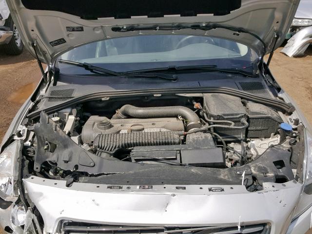 YV1622FS0C2111577 - 2012 VOLVO S60 T5 SILVER photo 7