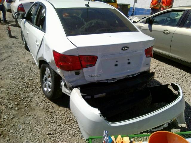 KNAFU4A29A5213603 - 2010 KIA FORTE EX WHITE photo 3