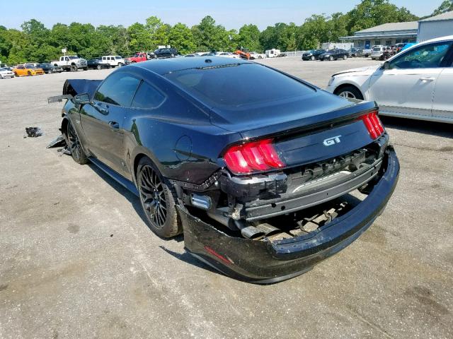 1FA6P8CF5J5112808 - 2018 FORD MUSTANG GT BLACK photo 3