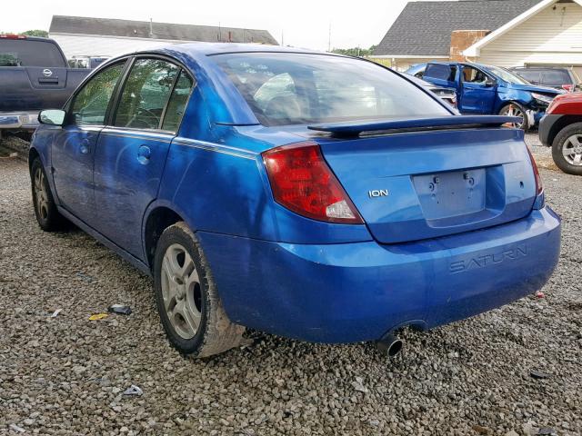 1G8AL52F74Z168840 - 2004 SATURN ION LEVEL BLUE photo 3