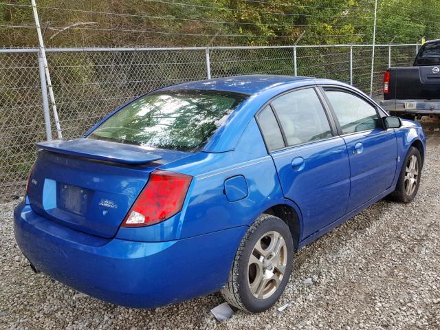 1G8AL52F74Z168840 - 2004 SATURN ION LEVEL BLUE photo 4