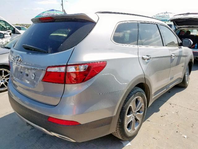 KM8SM4HF2GU163423 - 2016 HYUNDAI SANTA FE S SILVER photo 4