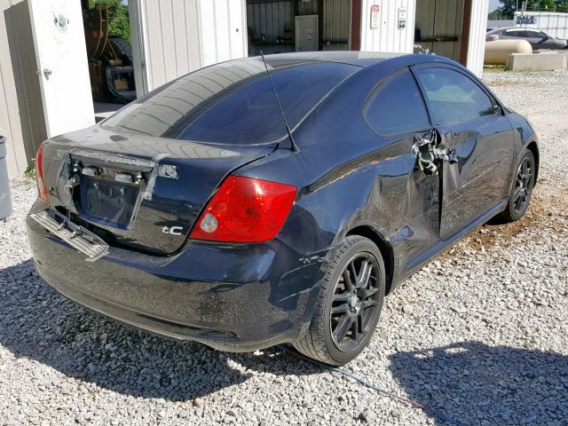 JTKDE177660090526 - 2006 TOYOTA SCION TC შავი ფოტო 4