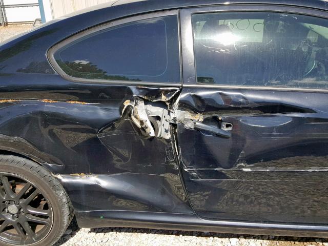 JTKDE177660090526 - 2006 TOYOTA SCION TC შავი ფოტო 9