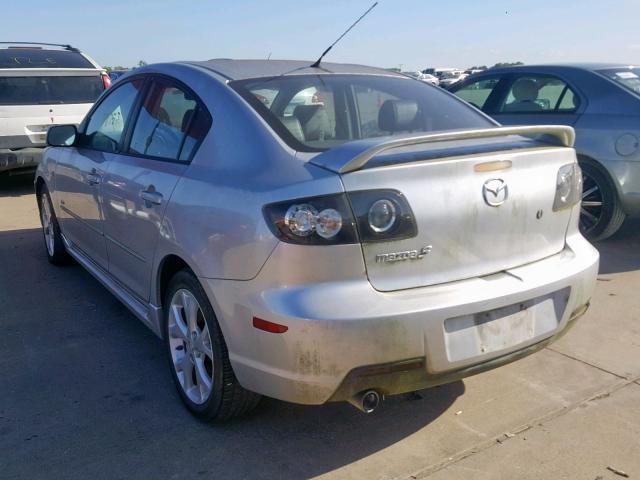 JM1BK323871604864 - 2007 MAZDA 3 S SILVER photo 3