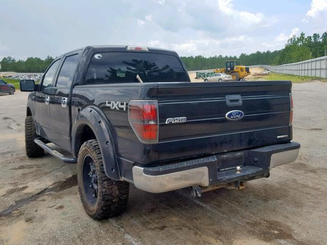 1FTFW1EF6BKD53166 - 2011 FORD F150 SUPER BLACK photo 3