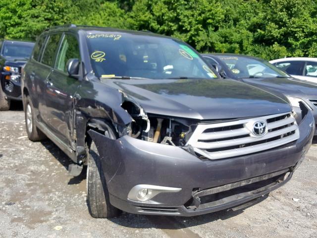 5TDBK3EH0BS043904 - 2011 TOYOTA HIGHLANDER GRAY photo 1