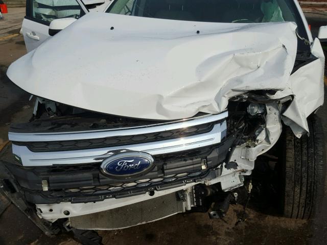 2FMDK3JC6EBA45595 - 2014 FORD EDGE SEL WHITE photo 7