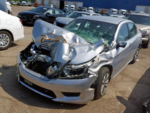 1HGCR2F32FA180960 - 2015 HONDA ACCORD LX SILVER photo 2