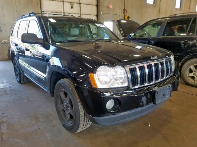 1J8HR58P57C571864 - 2007 JEEP GRAND CHER BLACK photo 1