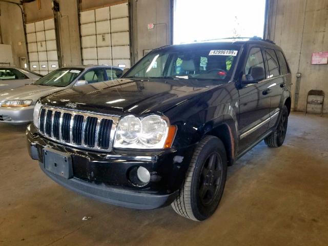 1J8HR58P57C571864 - 2007 JEEP GRAND CHER BLACK photo 2