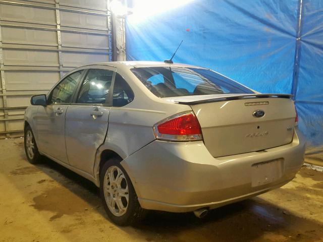 1FAHP36N89W246586 - 2009 FORD FOCUS SES SILVER photo 3