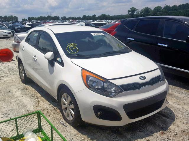 KNADN5A33D6214845 - 2013 KIA RIO EX WHITE photo 1