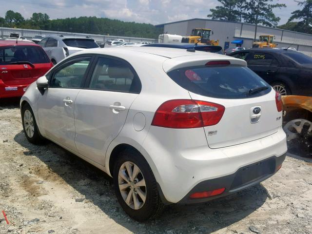 KNADN5A33D6214845 - 2013 KIA RIO EX WHITE photo 3