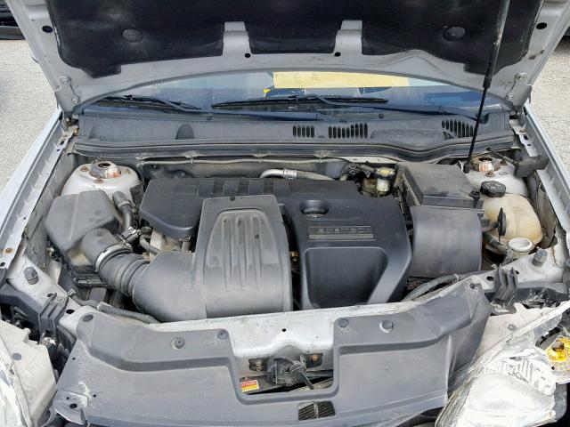 1G1AL55FX87231277 - 2008 CHEVROLET COBALT LT SILVER photo 7