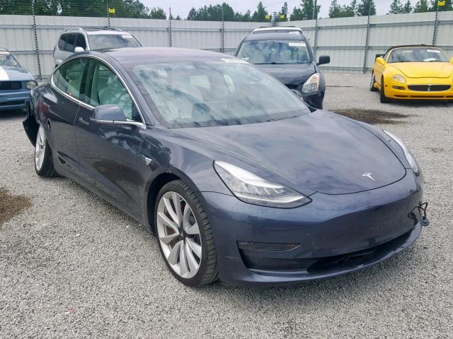 5YJ3E1EB6JF184412 - 2018 TESLA MODEL 3 BLACK photo 1