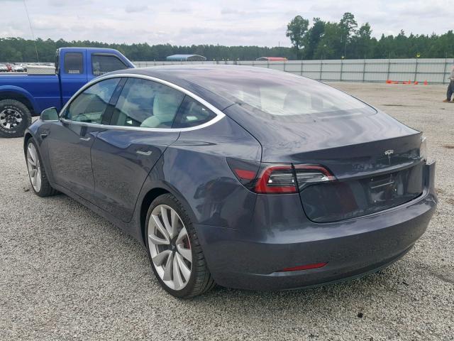 5YJ3E1EB6JF184412 - 2018 TESLA MODEL 3 BLACK photo 3