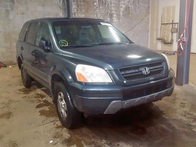 2HKYF18175H559060 - 2005 HONDA PILOT LX GRAY photo 1