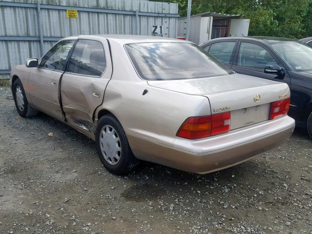 JT8BH28F4V0086702 - 1997 LEXUS LS 400 TAN photo 3