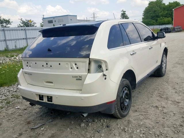 2LMDU88C58BJ03105 - 2008 LINCOLN MKX WHITE photo 4