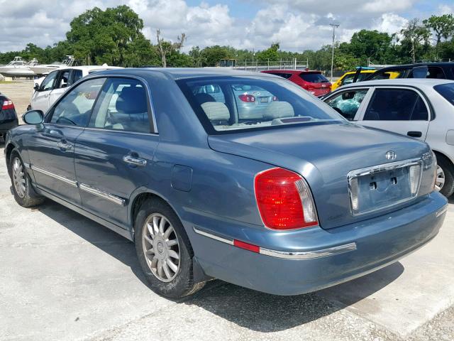 KMHFU45E15A386399 - 2005 HYUNDAI XG 350 BLUE photo 3