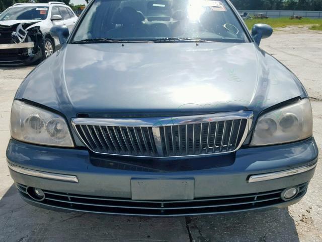 KMHFU45E15A386399 - 2005 HYUNDAI XG 350 BLUE photo 9