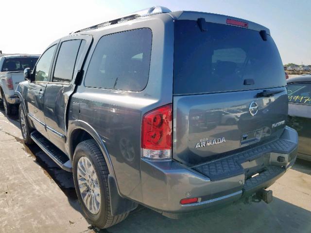 5N1AA0NE6FN621076 - 2015 NISSAN ARMADA PLA GRAY photo 3