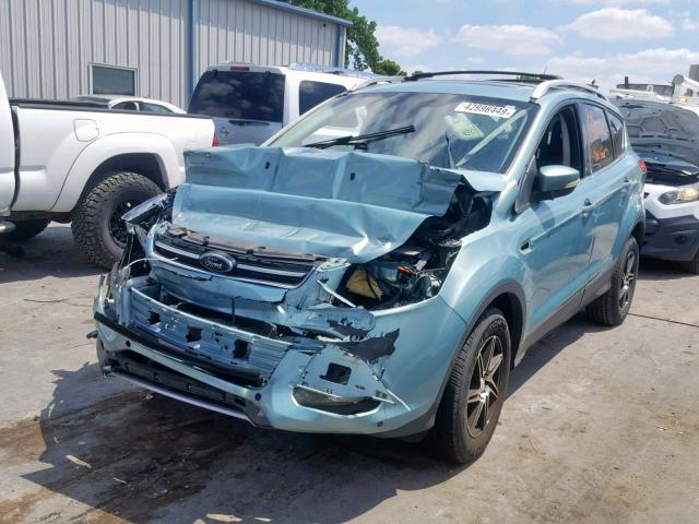 1FMCU0J96DUA78128 - 2013 FORD ESCAPE TIT TURQUOISE photo 2