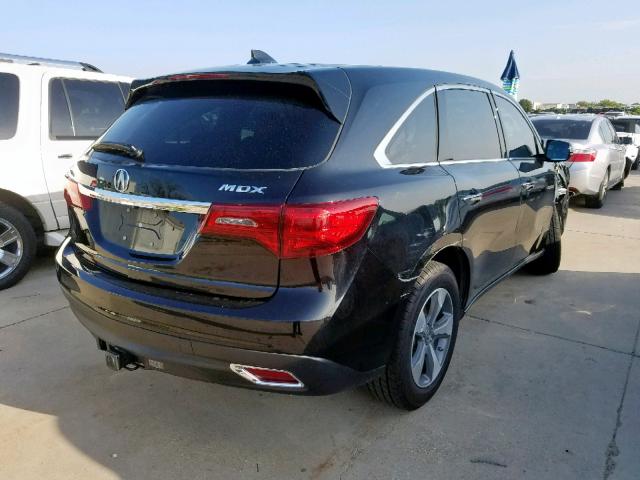 5FRYD3H22GB007539 - 2016 ACURA MDX BLACK photo 4