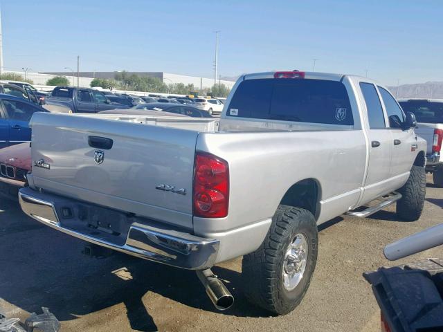 3D7KS28A58G196347 - 2008 DODGE RAM 2500 S SILVER photo 4