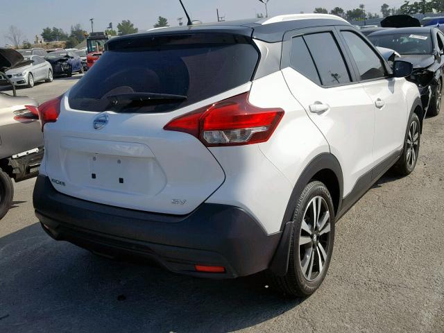 3N1CP5CUXJL544016 - 2018 NISSAN KICKS S WHITE photo 4