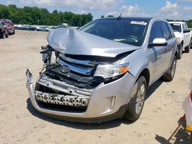 2FMDK3JC9BBB34931 - 2011 FORD EDGE SEL SILVER photo 2