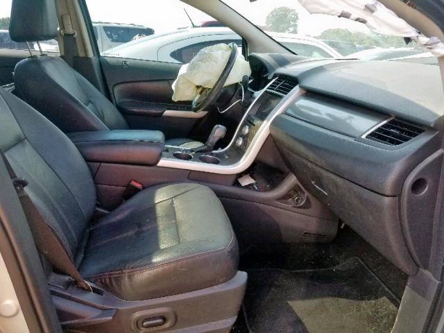 2FMDK3JC9BBB34931 - 2011 FORD EDGE SEL SILVER photo 5