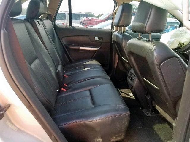 2FMDK3JC9BBB34931 - 2011 FORD EDGE SEL SILVER photo 6