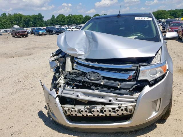 2FMDK3JC9BBB34931 - 2011 FORD EDGE SEL SILVER photo 7