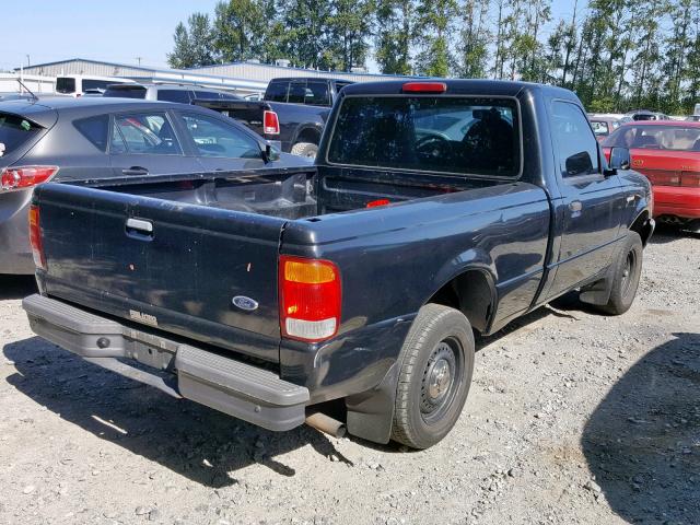 1FTYR10C1WPB40275 - 1998 FORD RANGER BLACK photo 4