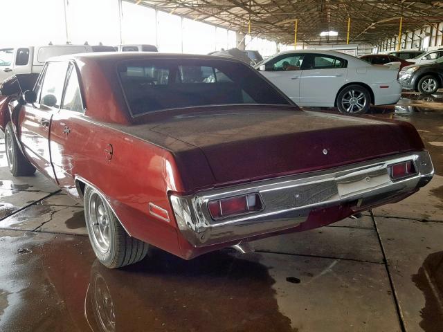 LL23C0R247701 - 1970 DODGE DART BURGUNDY photo 3