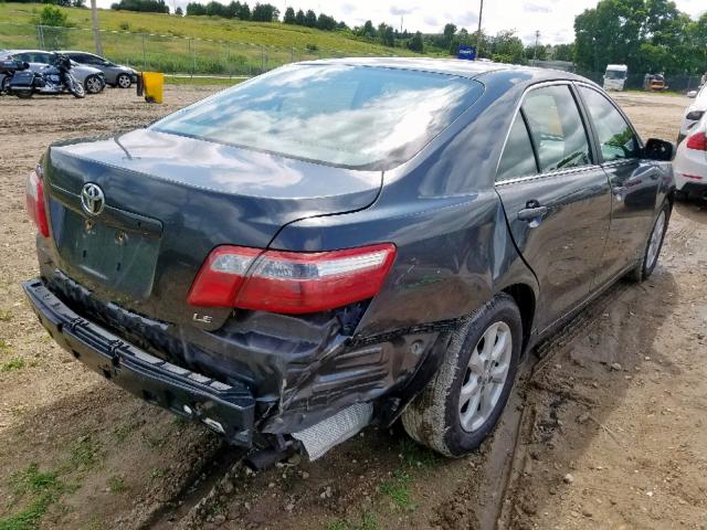 4T1BE46K87U704164 - 2007 TOYOTA CAMRY NEW CHARCOAL photo 4