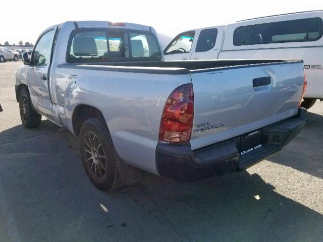 5TFNX4CN8CX013266 - 2012 TOYOTA TACOMA SILVER photo 3